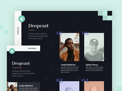 Dropcast - HTML Template for Podcasts/Audio Blogs