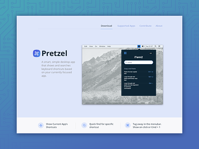 Pretzel v0.6.0 - smart shortcut finder app hotkeys mac menubar pretzel shortcut