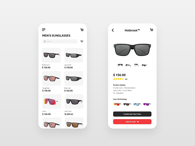 Sunglasses Market App adobexd app design figma freelance freelance design freelancer ui uidesign ux ux ui uxdesign