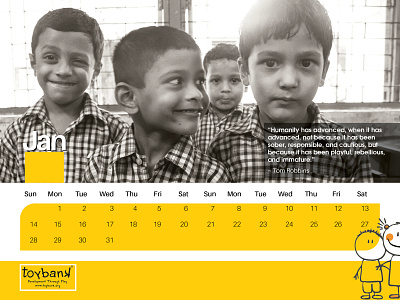 Kids Calendar Layout