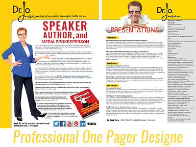 Professional One Pager Designe adobe indesign author book promotion flyer book promotion flyer template book promotion flyer template creative creative design design flyer illustration interactive pdf speaker page template