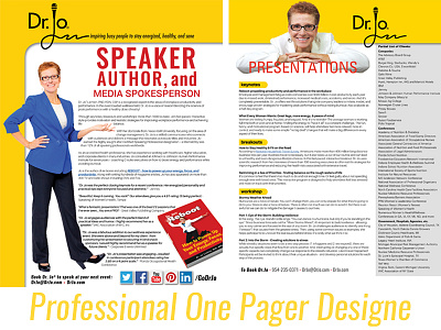 Professional One Pager Designe