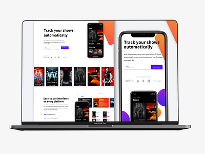 Landing Page for Streaming Services app ui appui clean design landing page minimal minimaldesign streaming ui ux web webdesign website