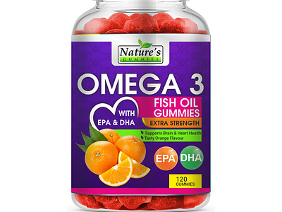 Omega 3 Label Design