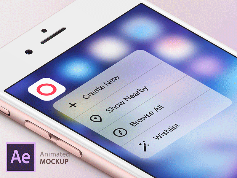 3D Touch Animated Mockup