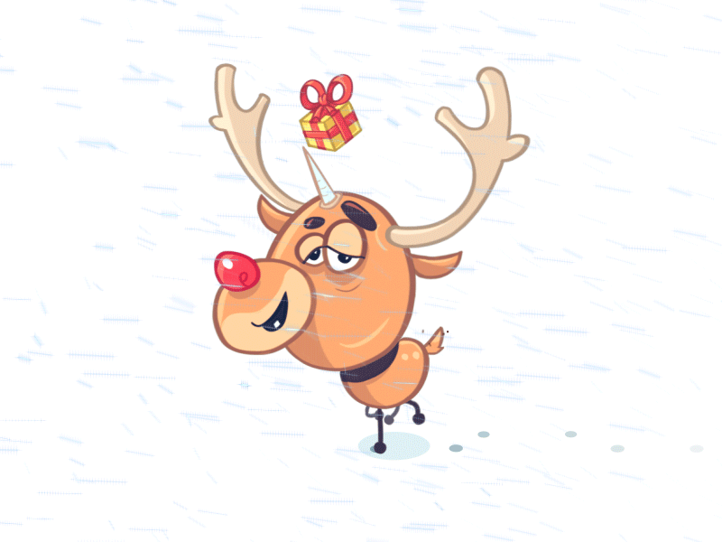 Rudolph Jr. ae animation boris borisov character christmas fun holiday illustration noxiousone spovv