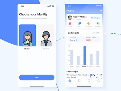 education app app design ui ux