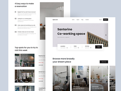 Space - Co-working Space Landing Page