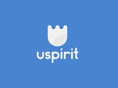 Uspirit Logo branding design flat icon logo minimal ui