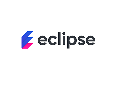 Eclipse Logo branding design flat icon logo minimal ui