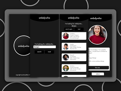 SmbdyWho App Prototype