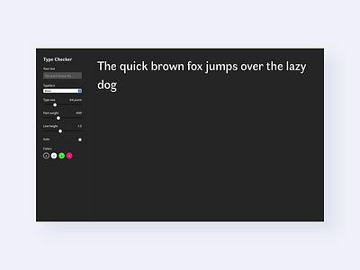 Type Checker – Interactive Javascript project