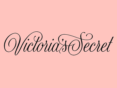 Victoria's Secret design hand lettering handlettering handmade lettering lettering logo logo script type type design typography victoria victorias secret