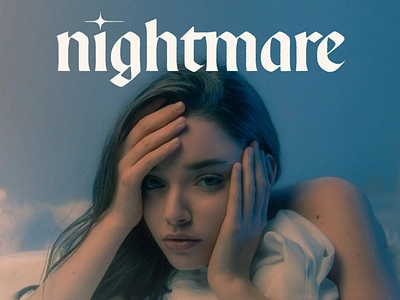 Nightmare cover art cover artwork design handlettering lettering type type design typeface typography