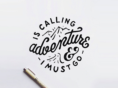 Adventure art design draw drawing handlettering handmade letter lettering type typography