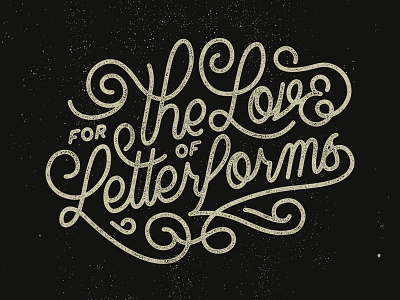 For the love of letterforms by Mark van Leeuwen on Dribbble