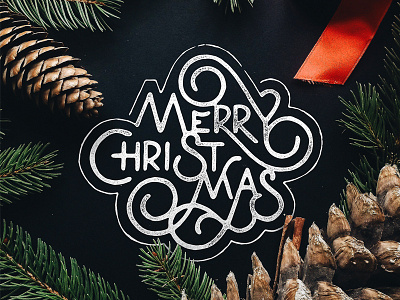 Merry Christmas christmas design hand lettering lettering merrychristmas script type typography xmas