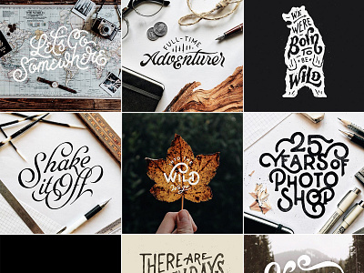 2015 Collection design hand lettering lettering script type typography