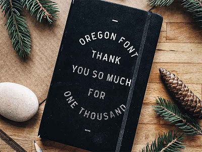 Oregon Font - 1000 sales
