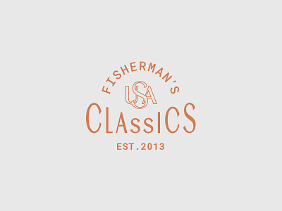 Fisherman's Classics brand branding identity logo logo design vintage