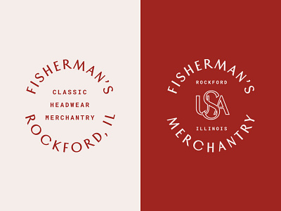 Fisherman's Stamps brand branding identity logo logo design vintage