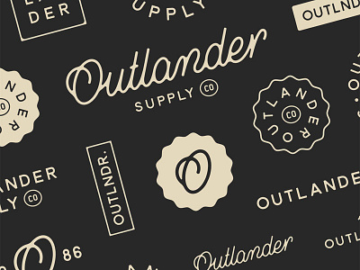 Outlander Supply Co. - Exploration brand branding identity logo logo design vintage