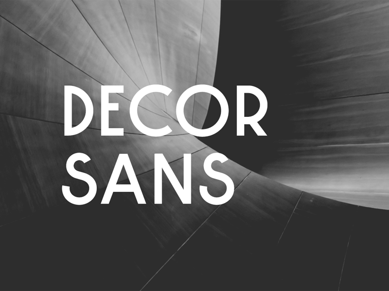 Decor Sans fonts font design font sans serif sans typography typeface type design type