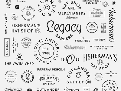 Logos 2017 brand branding lettering logo logo design type type design typeface typography