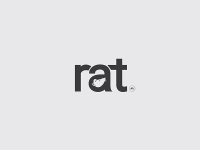 rat logo - concept - wordmark logo