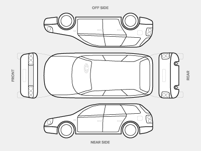 Vehicle Condition Diagram by Anthony Williams on Dribbble