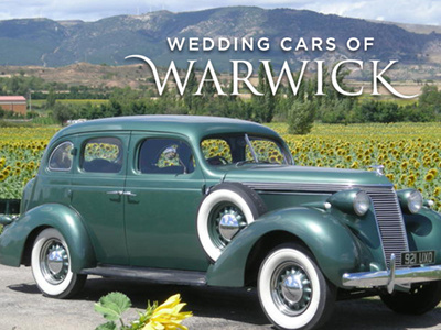 Wedding Cars Logo Overlaid cars green logo logotype overlay trajan wedding wedding cars of warwick