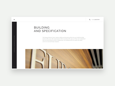 European Business Center — Building and Specification building czech republic design desktop flat design for rent graphic design minimal offices prague responsive ui uiux ux web web design webdesign website