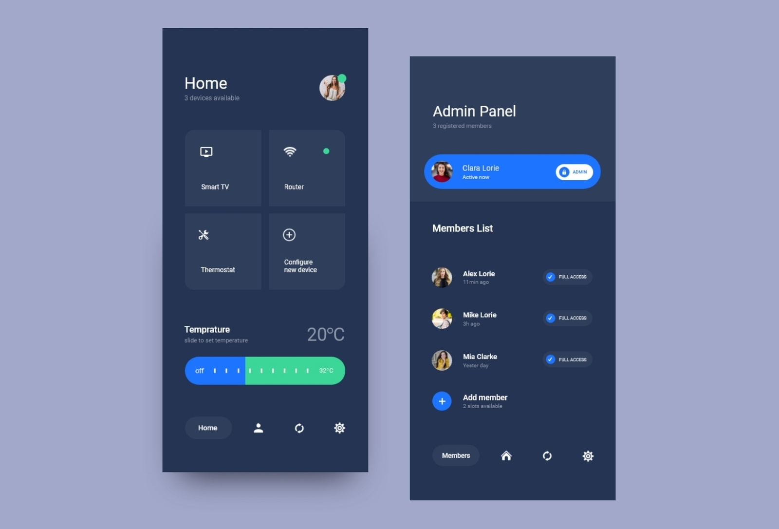 Smarthome by Jasmin Ara Rubi on Dribbble