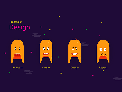 Design Process Emoji characters crispy cute design drawing flat happy illustration