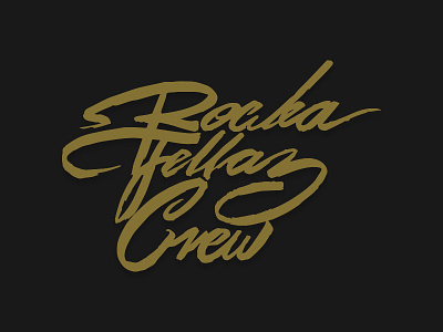 Rocka Fellaz Crew bboy breakdance crew fellaz gold letters rocka rocka fellaz typography
