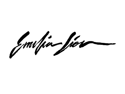 Emilia Lien logo branding caligraphy emilia emilia lien identity lettering lien logotype script typography