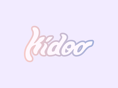 Kidoo - logo 2016 brand branding fun kidoo kids logo pantone of the year sweet typo