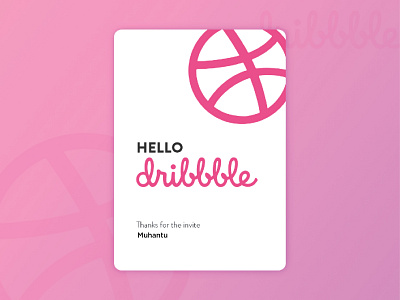 Hello Dribbble design icon illustration ui ux
