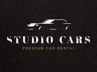Studio Cars Logo branding car illustration logo typography