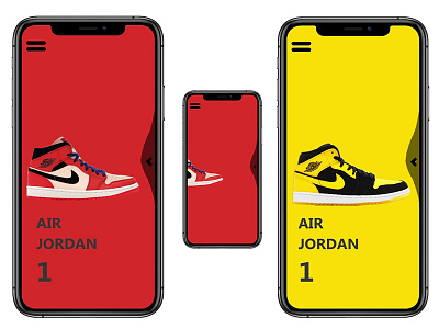 Air Jordan 1 mobile app shopping app ui ui ux uidesign ux