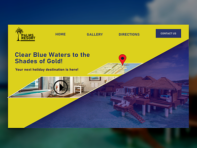 Palms Resort! holiday website resort ui uiux ux webdesign website