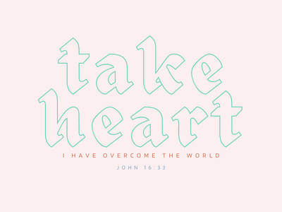 Take Heart branding christian church design illustration jesus logo typography ui youngadults