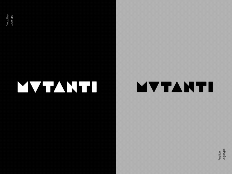 Mutanti Logotype brand brand identity branding design lettering lettering logo logo typography vector