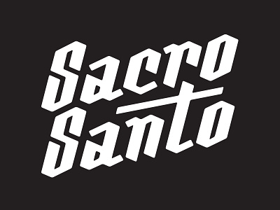 Logo Sacro Santo blackletter brand brand identity branding logo streetwear typography vector