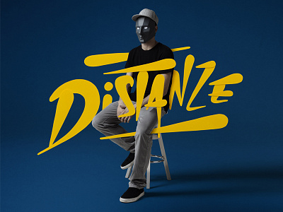 "Distanze" lettering and character cd packaging character lettering logo music photography