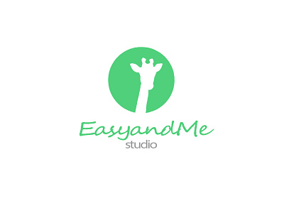 Studio EasyandMe giraffe green logo logodesign studio