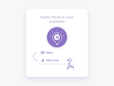 Night Mode andriod app sketch ui