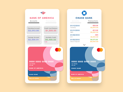 Probank - Back Account Manager app design mobile ui ui design uiux ux ux design