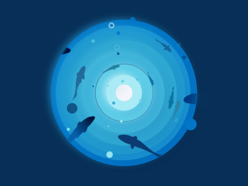 Sea 2021 2d after effect animation bubble circle ellipse fish gif motion design sea water