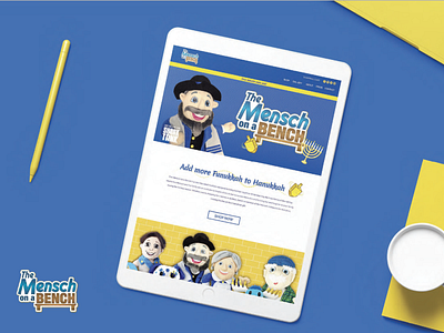 Website Design for Mensch on a Bench